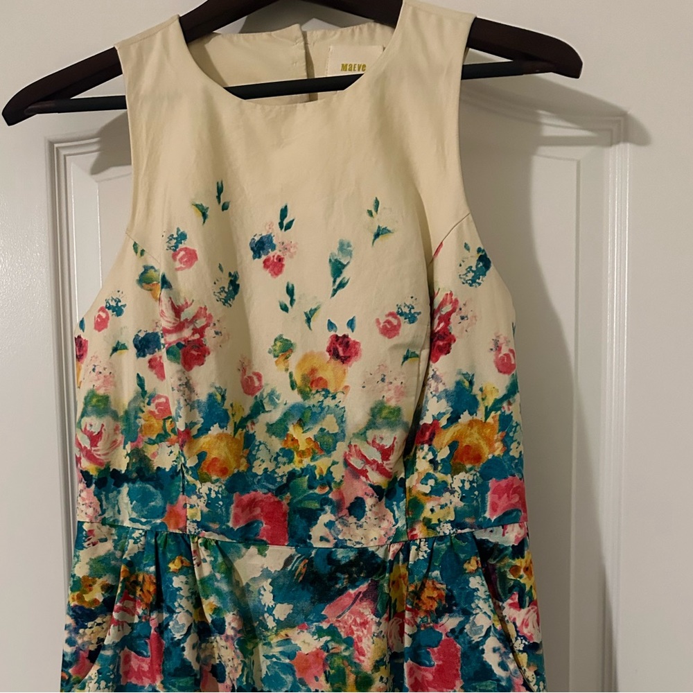 Anthropologie Maeve floral Tea Dress